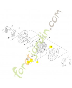 Flexible haute pression RE01-500-0802. Pièce détachée Stihl / Vicking