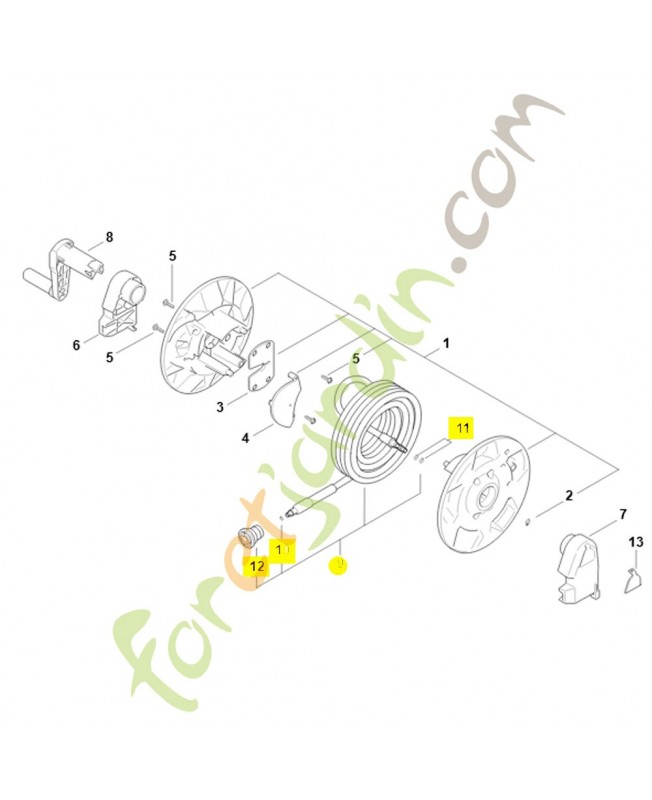 Flexible haute pression RE01-500-0802. Pièce détachée Stihl / Vicking Flexible haute pression RE01-500-0802. Pièce détachée Stihl / Vicking