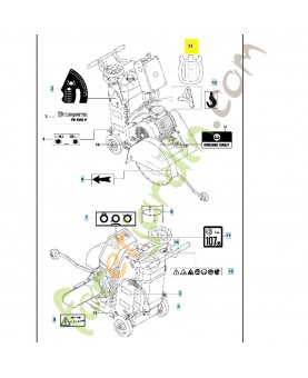 Autocollant 576973401. Pièce détachée Husqvarna