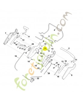 Bouton de démarrage 6340-430-0700. Pièce détachée Stihl / Vicking