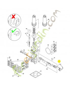 Commutateur 4950-430-0503. Pièce détachée Stihl / Vicking
