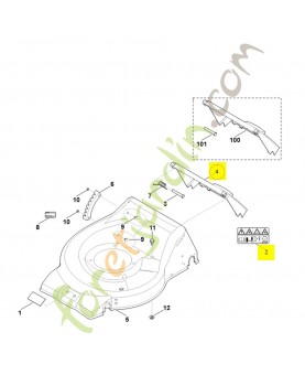 Volet 6350-700-2708. Pièce détachée Stihl / Vicking