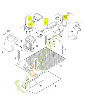 Jeu de pièces de transformation 180 w mi 6309-007-1037. Pièce détachée Stihl / Vicking