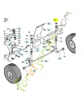 Rondelle 531206926. Pièce de rechange Husqvarna