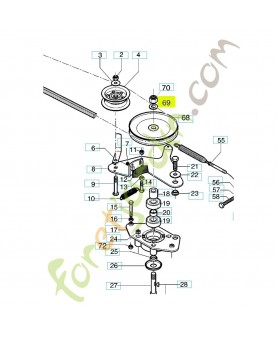 Rondelle  531206744. Pièce de rechange Husqvarna