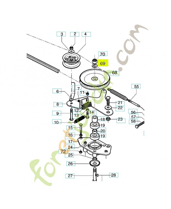Rondelle  531206744. Pièce de rechange Husqvarna Rondelle  531206744. Pièce de rechange Husqvarna