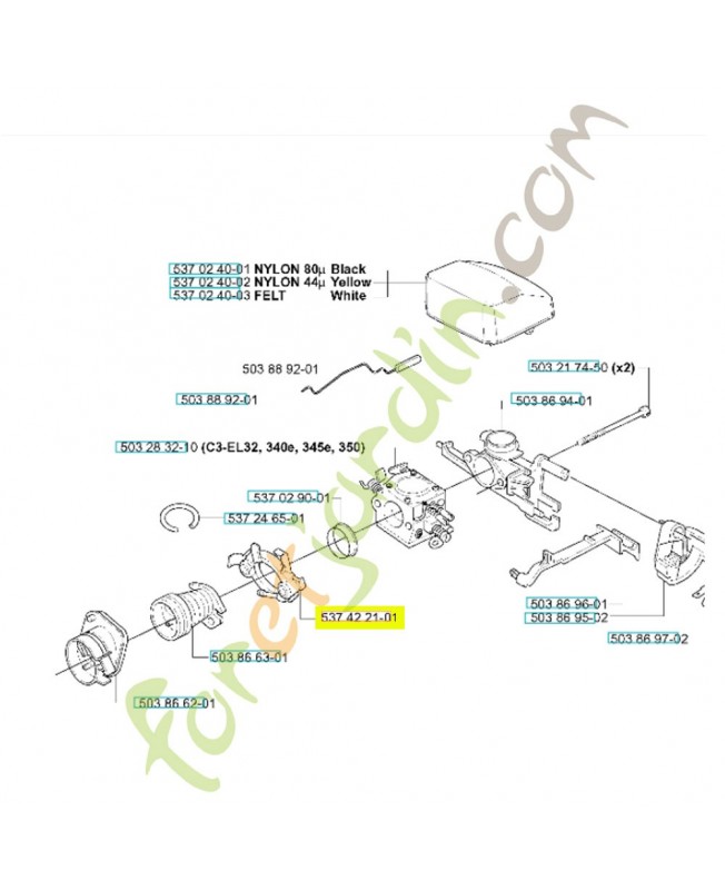 bride 544328301- Pièce de détachée Husqvarna
