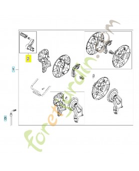 Poignée 593095601. Pièce détachée Husqvarna