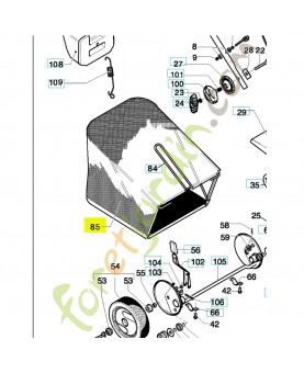 Sac 531208383. Pièce de rechange Husqvarna