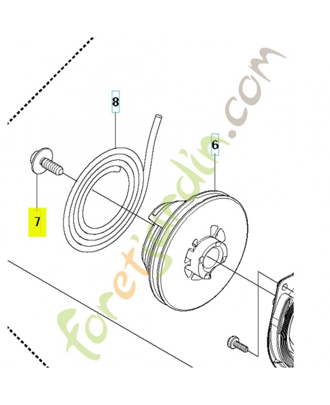 Vis 503217716. Pièce de rechange Husqvarna