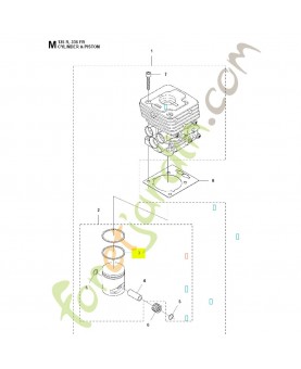 Segment 503289054. Pièce de rechange Husqvarna