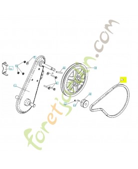 courroie 522530401. Pièce de rechange Husqvarna