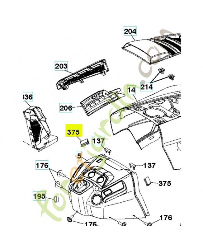 Bande de glissement 586908201. Pièce détachée Husqvarna