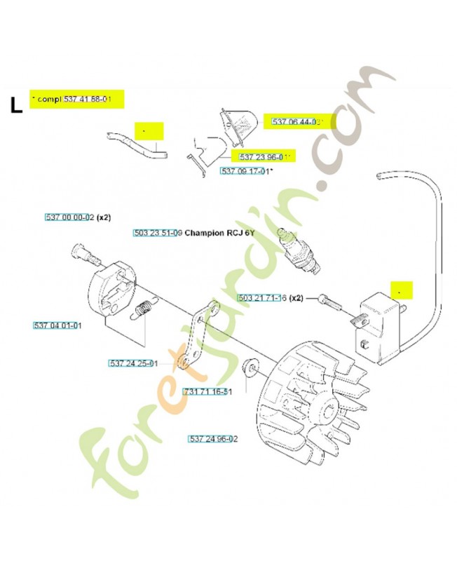 Bloc électronique mb51 537418801. Pièce de rechange Husqvarna référence 537418801 Bloc électronique mb51 537418801. Pièce de rechange Husqvarna référence 537418801