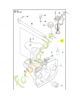 Durite d essence 544215401. Pièce de rechange Husqvarna