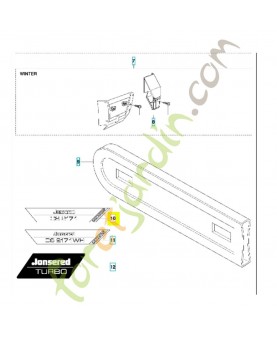 Autocollant 537145506. Pièce de rechange Husqvarna