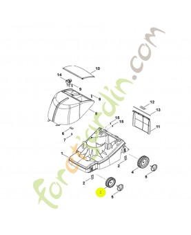 Roue av. me340/360 6310-704-0800. Pièce de rechange Sithl / Vicking