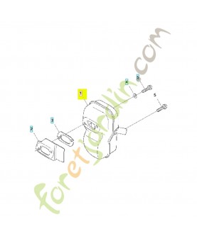 KIT SILENCIEUX 574381105. Pièce de rechange Husqvarna