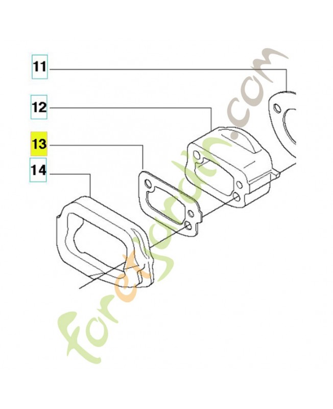 Joint admission Husqvarna ref. 501251002 Remplace la référence 501420301 et 501251001