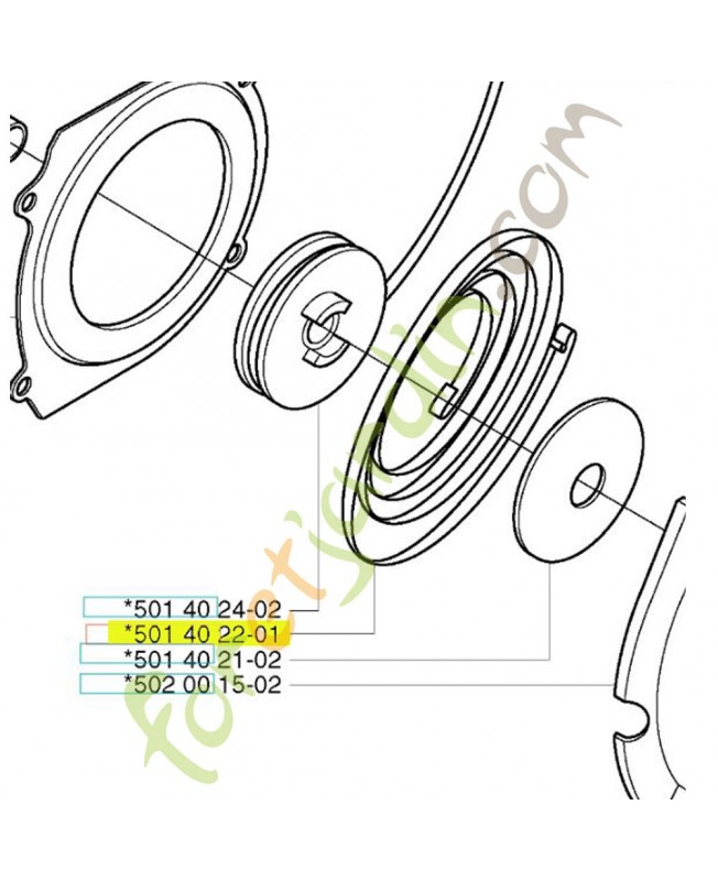 Ressort 501402201. Pièce de rechange Husqvarna Ressort 501402201. Pièce de rechange Husqvarna