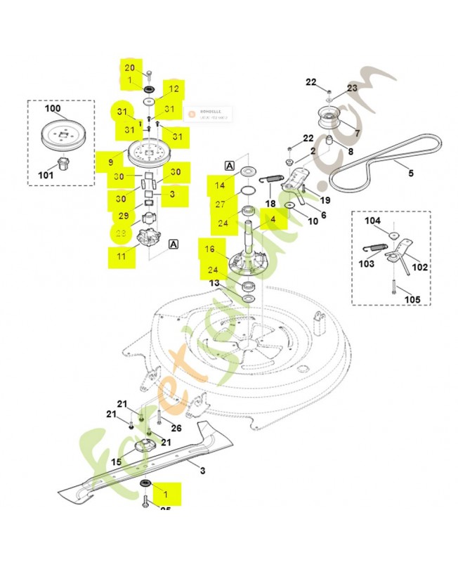 Arbre complet 6140-700-3501. Pièce de rechange Sithl / Vicking Arbre complet 6140-700-3501. Pièce de rechange Sithl / Vicking