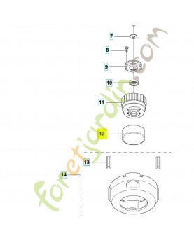 Bouton 537270401. Pièce de rechange Husqvarna