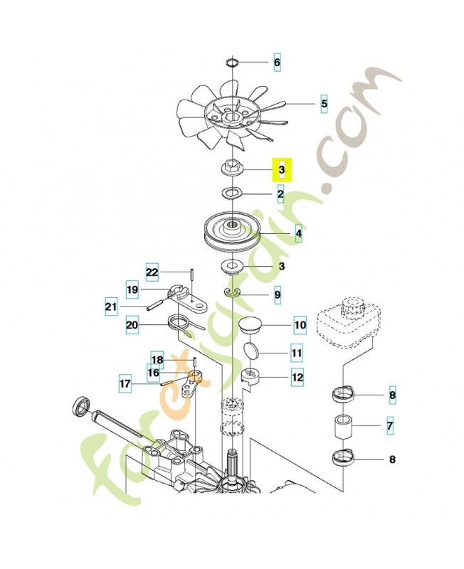 Douille 506986601. Pièce de rechange Husqvarna