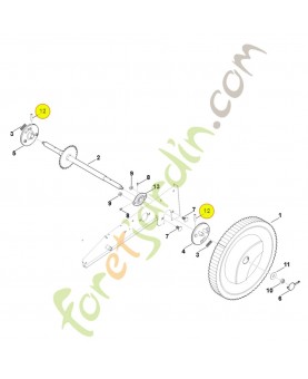 Goupille de serrage 9380-620-3180. Pièce de rechange Sithl / Vicking