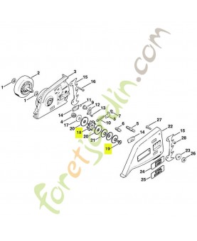 Pignon profile 3/8 8 dts