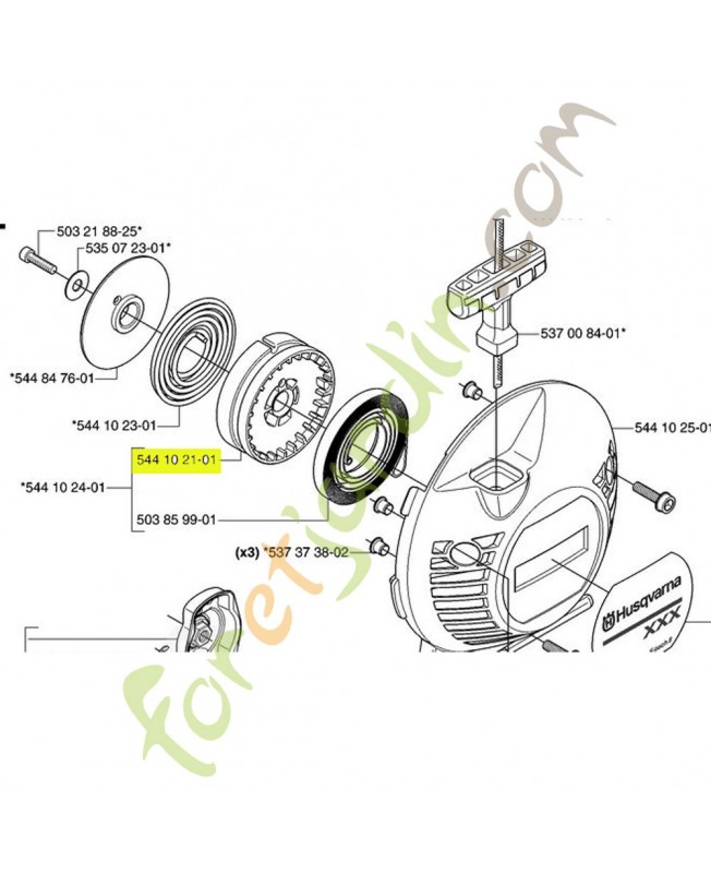 Poulie de démarreur 544102101- Pièce de détachée Husqvarna