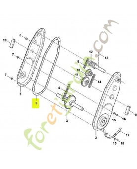 Joint de carter 6228-649-0300. Pièce de rechange Sithl 