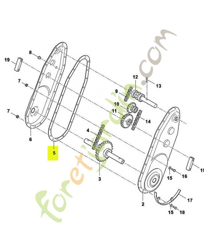 Joint de carter 6228-649-0300. Pièce de rechange Sithl 