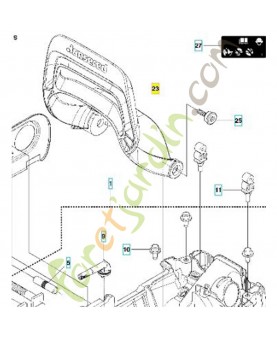 Protège main 502300901. Pièce de rechange Husqvarna