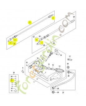 Lance droit 4255-500-0904. Pièce détachée Stihl / Vicking