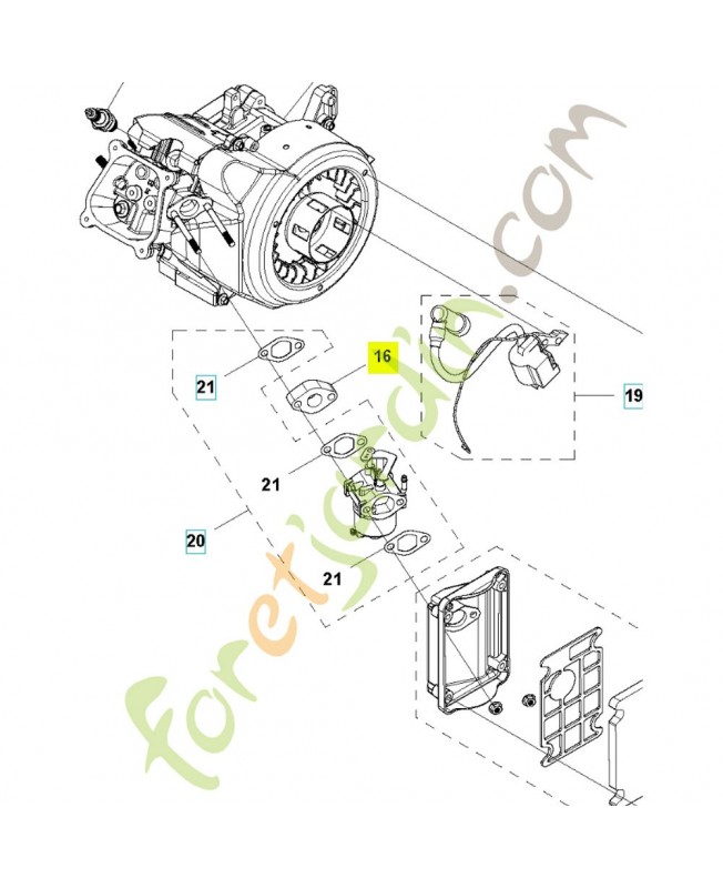 DÉFLECTEUR DE CHALEUR 577473101. Pièce de rechange Husqvarna