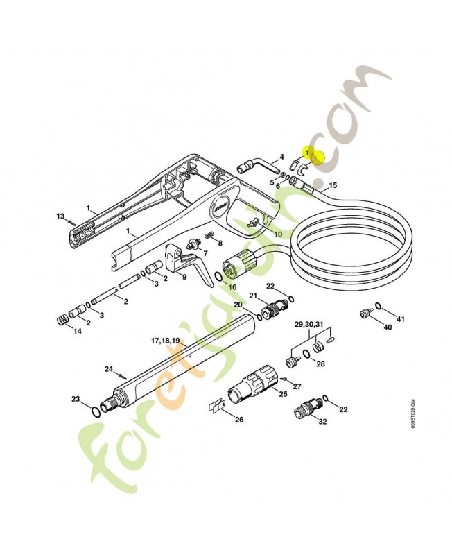 Attache 4915-500-1205. Pièce détachée Stihl / Vicking Attache 4915-500-1205. Pièce détachée Stihl / Vicking