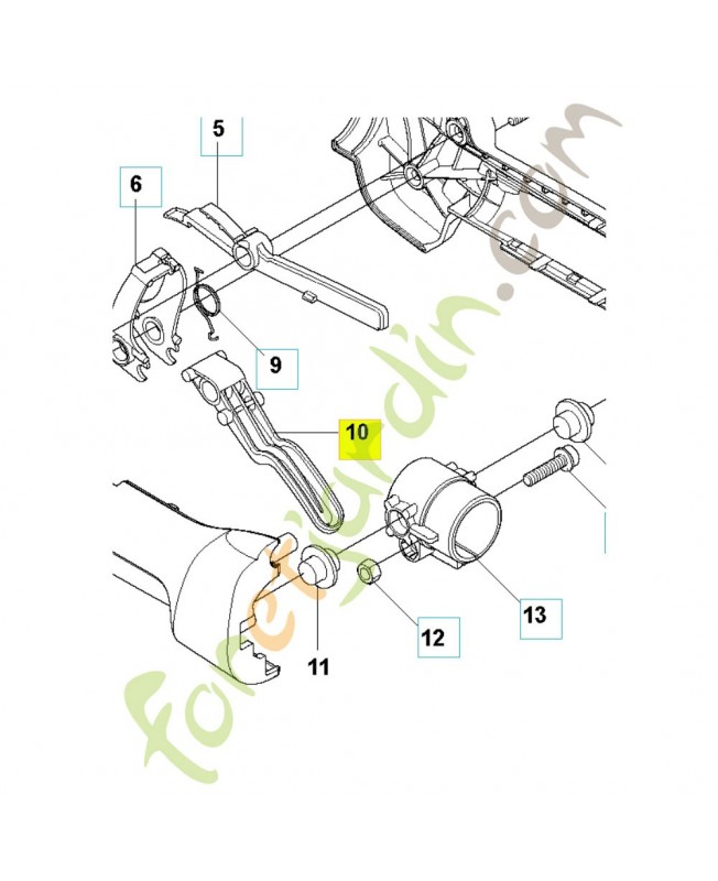 Gachette 503877903. Pièce de rechange Husqvarna