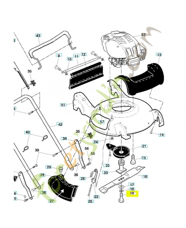 Vis fixation de lame 532183431 husqvarna