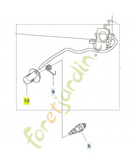 Capuchon de bougie 577572501. Pièce de rechange Husqvarna