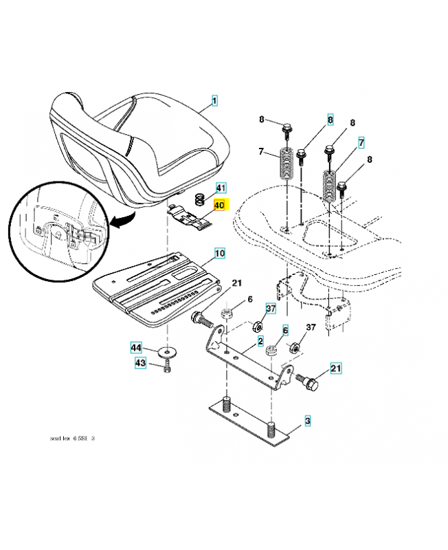 Handle Seat Slide, Integral Sp
