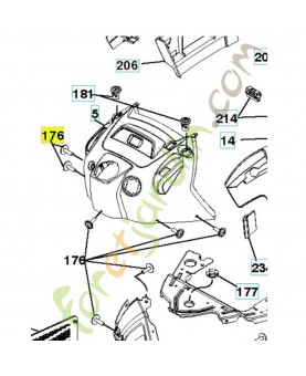 Vis 10-24x5/8 référence 532400776- Pièce de détachée Husqvarna