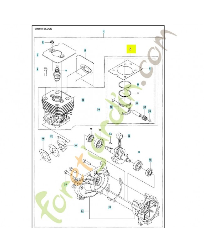 Service kit cylindre piston 588098202. Pièce détachée Husqvarna Service kit cylindre piston 588098202. Pièce détachée Husqvarna