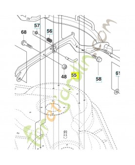 Goupille 544213901. Pièce de rechange Husqvarna