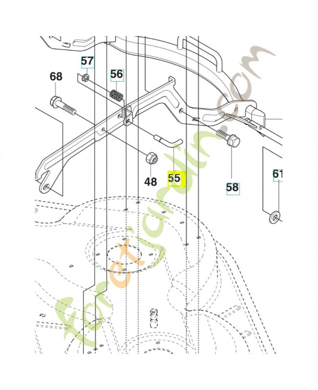 Goupille 544213901. Pièce de rechange Husqvarna