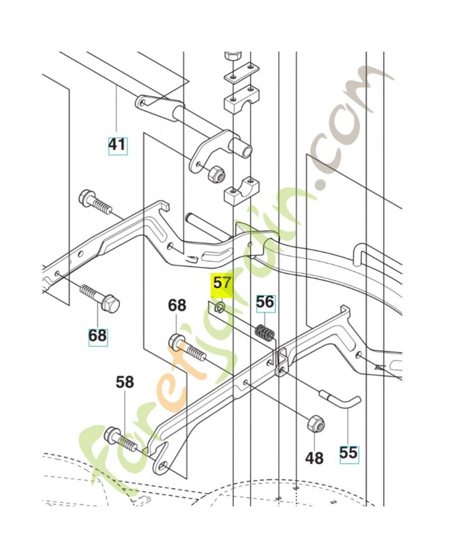 Clips 735311320. Pièce de rechange Husqvarna