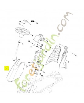 Capot 6140-706-2705 . Pièce de rechange Sithl / Vicking