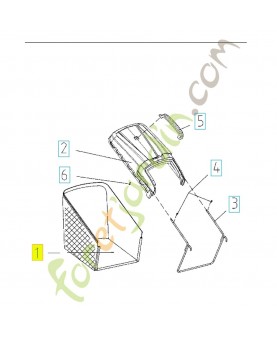 Bac de ramassage 587586301. Pièce de rechange Husqvarna