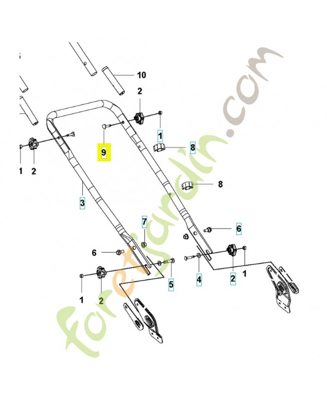 Boulon 502402101- Pièce détachée Husqvarna