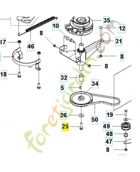 Vis 582508501. Pièce détachée Husqvarna
