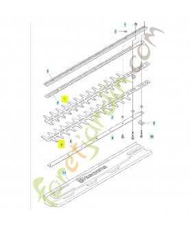 Jeu de couteaux 525351401. Pièce de rechange Husqvarna